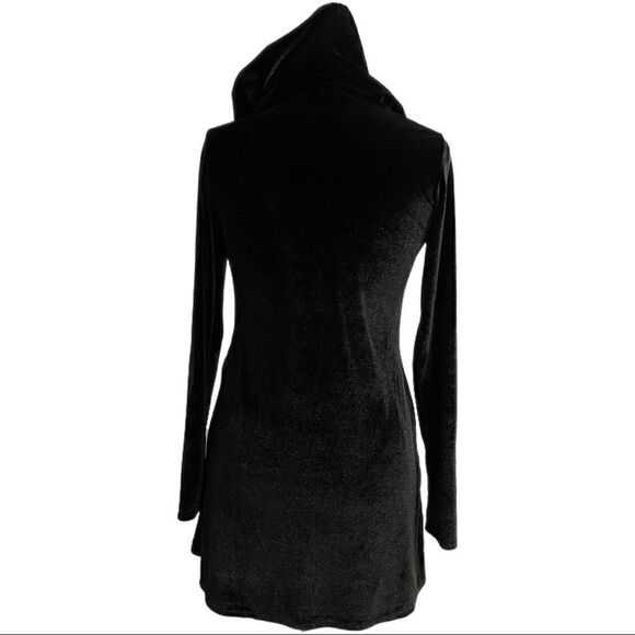 Folter Prophecy Hooded Velvet Tunic Dress / Gothic Witchy Tunic Sz M / Hooded - Picture 10 of 12